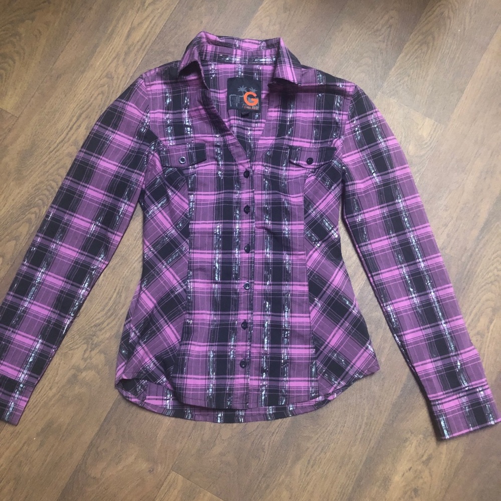 GUESS 🍁 Plaid Button Up | Size Small | S